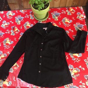 Banana Republic Black Fitted Blouse